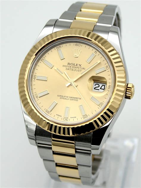 rolex datejust gold and steel|2021 Rolex Datejust 41 mm.